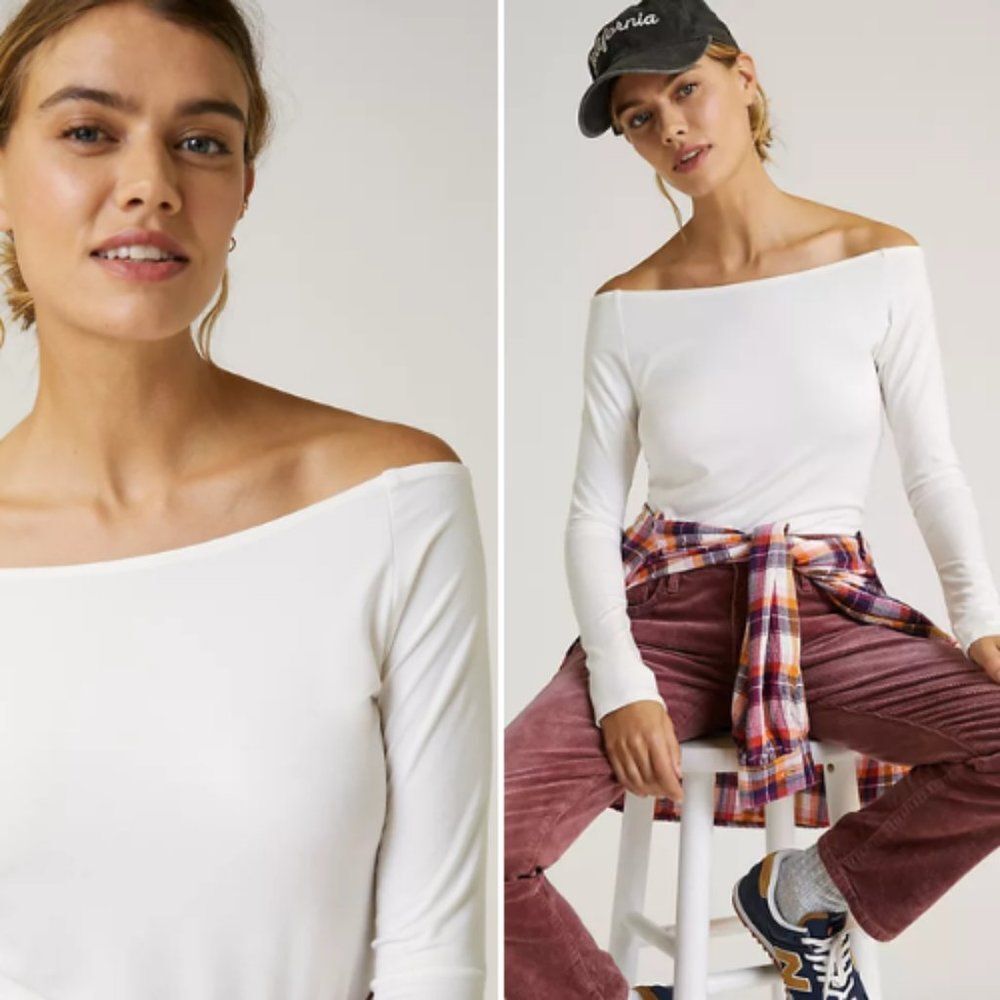 NWT Anthropologie Ballet Boat-Neck Top | XL